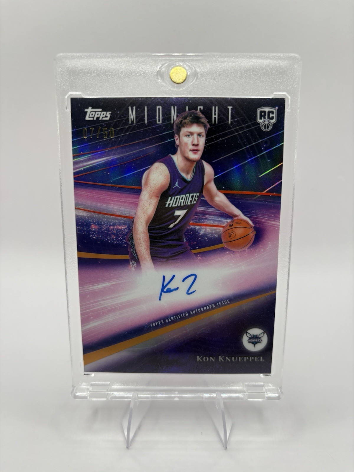 Kon Knueppel 2025 Topps Midnight #RHS-KK Rookie Horizon Signatures 