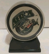 HOUSTON AEROS IHL HOCKEY PUCK With Display Case.
