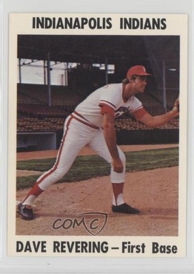 1976 Indianapolis Indians Team Issue Dave Revering #7 0q3