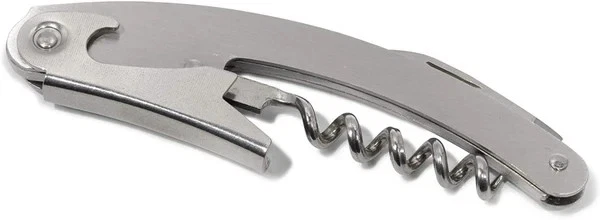 1 - 60 Sacacorchos Acero Inoxidable Doble Bisagra Camareros Abridor de Botellas de Vino Cortador de Lámina Foto 2 de 4