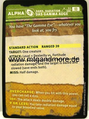 D&D Gamma World - 1x Das Gamma Auge  #093