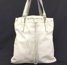 YSL Leather Kahala Bag With Metallic Studs On Front