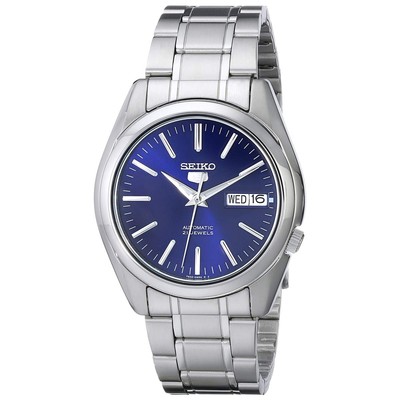 Seiko 5 SNKL43 Automatic Day-Date Blue Dial Stainless Steel Men's Watch  SNKL43K1 | eBay