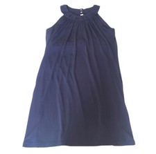 Calvin Klein Cocktail Dress Womens 6 Blue Round Neck A-Line/Tent Knee Length