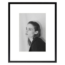 8x10 Black Aluminum Metal Photo Picture Frame Real Glass Wall Tabletop Gallery