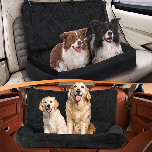 47Inch Large Dog Car Seat Bed Carrier Booster Safe Straps Washable Comfortable - Picture 2 of 8