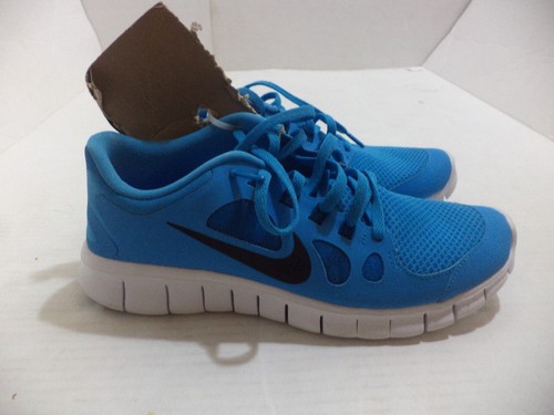 Nike Kids Free 5.0 (GS) Running Shoe 6.5 Kids Color Vivid Blue/Black/Green Abyss