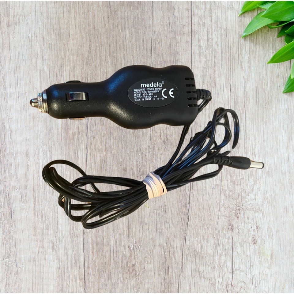 9V 1A Medela Breast Feeding Pump 12V Power Supply Car Charger Adapter Travel eBay