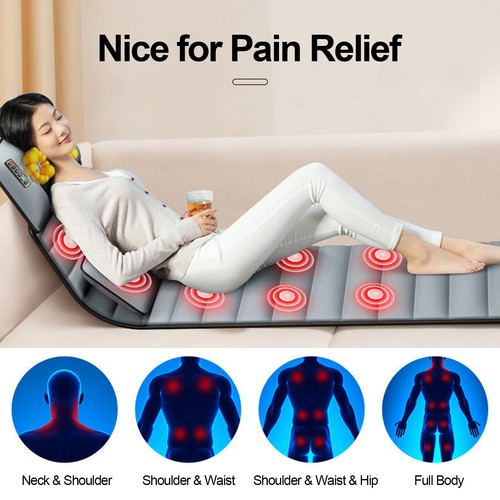 Electric Mat Massage Pad 9 Modes Neck Back Waist Legs Pain C5W7 - Picture 8 of 12