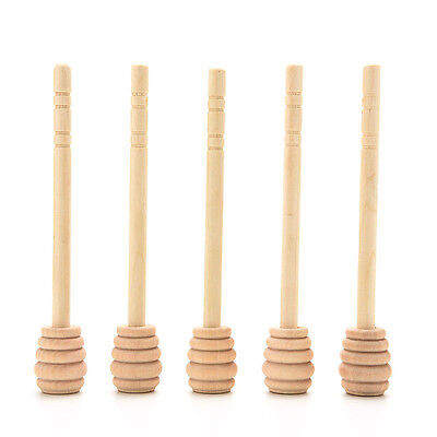 2x en bois de miel de plongeur cuillère à trempette en bois 145mm ServBB