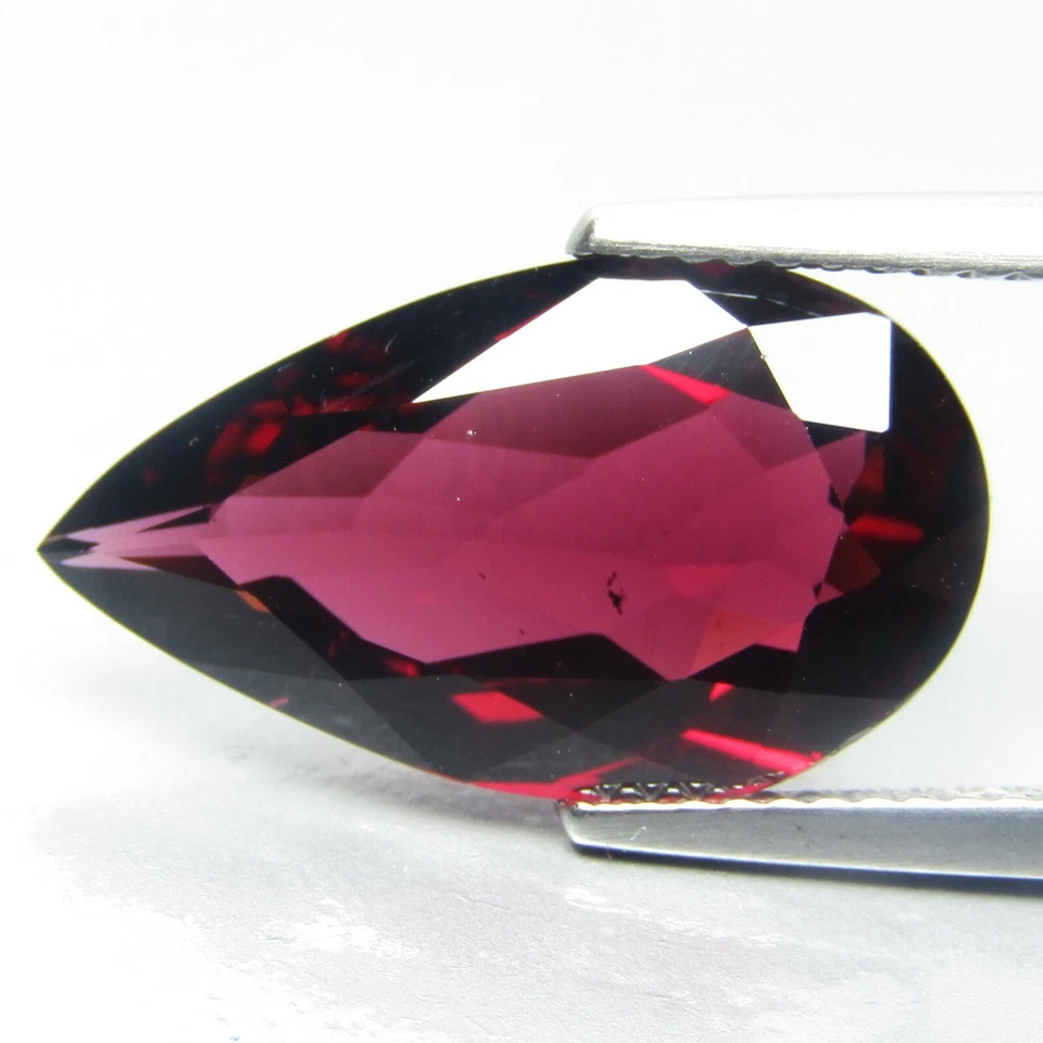 8.01Cts Natural Unique Pink Raspberry Color Rhodolite Garnet Pear Shape - Image 4 of 4