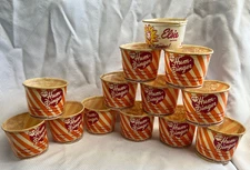 VTG Sweetheart Hum-Dinger Sundae Cup Lot Of 12 And 1 Elsie Brand Bordens Cups