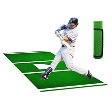 10X4ft Synthetic Grass Baseball Softball Batting Practice Hitting Mat Outdoor