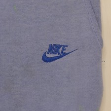 Rare Vintage NIKE Spell Out Swoosh Joggers Sweatpants Pants 80s Navy Blue Tag M