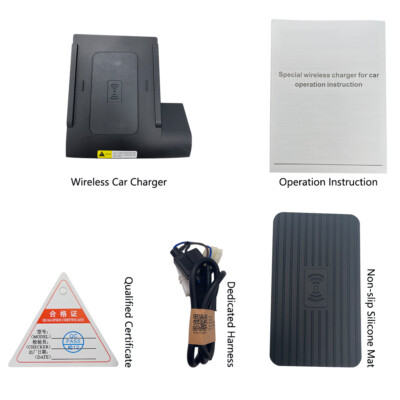 Front Center Console Wireless Fast Charging Pad for VW Golf