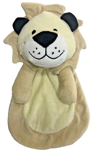 Baby Gear Lion Baby Lovey Security Blanket Tan Cream Arms Squeak 12”