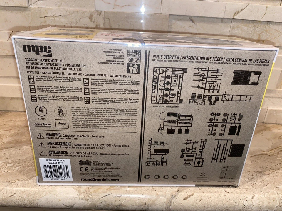 GODZILLA WILLYS MB JEEP MPC 1:25 SCALE MODEL KIT - Image 4 of 4