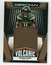 2020 Panini Obsidian Volcanic Denzel Mims Patch Relic #d 68/75 New York Jets