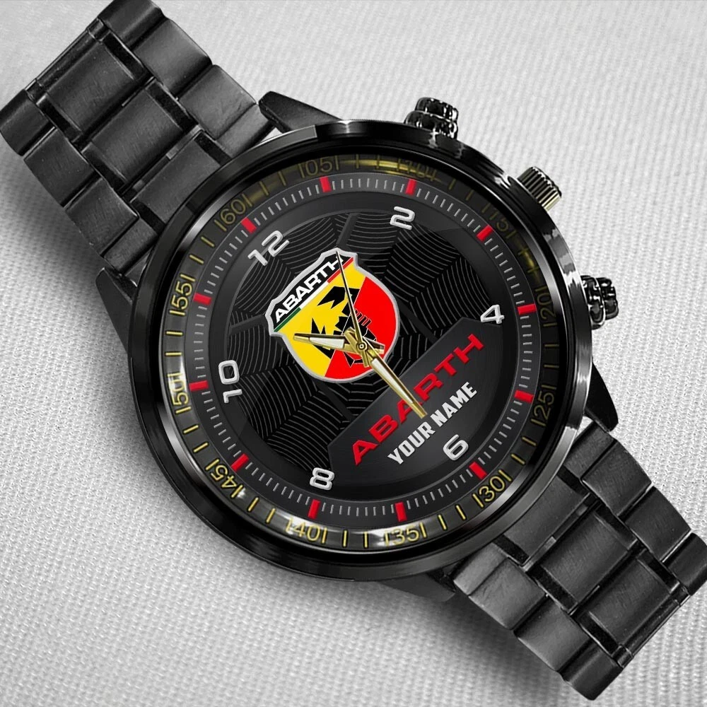Abarth Stainless Steel Calendar Band Watch