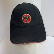 BACARDI RUM BASEBALL CAP HOOK AND LOOP ADJUSTABLE BLACK