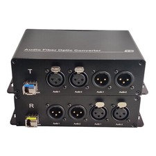 Convertitore professionale 3 pin XLR bilanciato audio fibra ottica suono cristallino