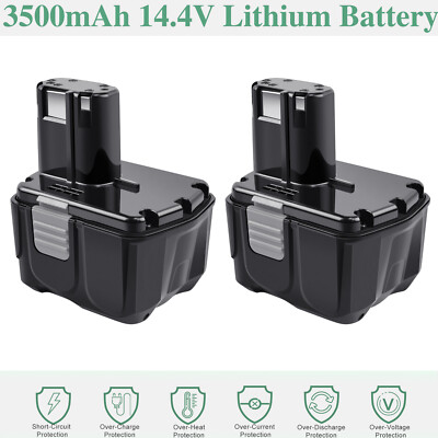 2X 3500mAh 14.4V Akku Für Hitachi 326824 327728 EBM1430 BCL1415 EBL1430 BCL1430