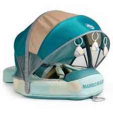 HECCEI Mambobaby Baby Float with Canopy Air Free Baby Pool Swim Float Add Tail