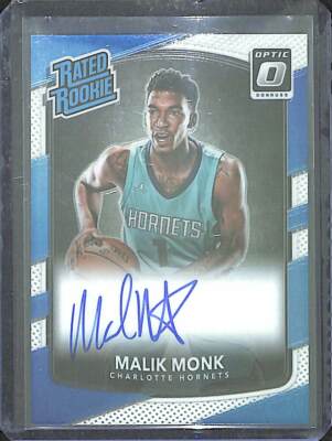 2017-18 Panini Donruss Optic Autograph #190 Malik Monk | eBay