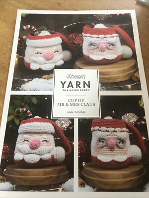 Anne Farichai amigurumi/crochet pattern scheepjes  Mr & Mrs Claus Christmas mugs
