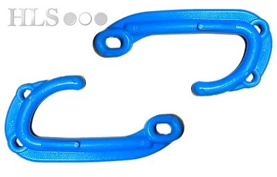 HLS PRODUCTS 10 x blaue Kunststoff Gatterhaken, Hummertopf Tür - Easy Grip HLS Produkte [3HH]