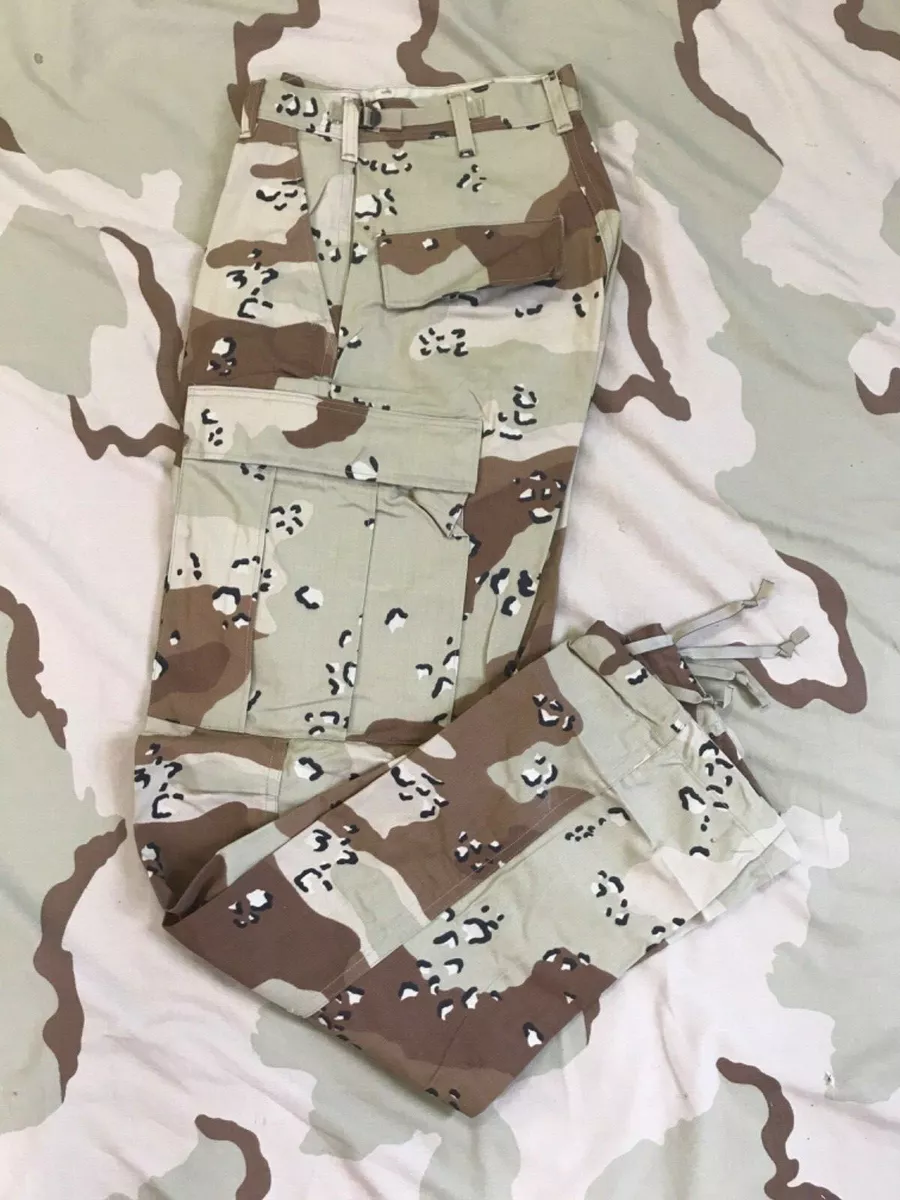 US MILITARY 6 Color Desert Storm CAMO Pants SIZE EXTRA SMALL / EXTRA SHORT  NEW / UNISSUED CONDITION - Allegheny Surplus Outlet