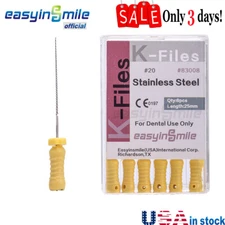 Dental Root Canal K-files Stainless Endodontic Files Hand Use  25mm #20 