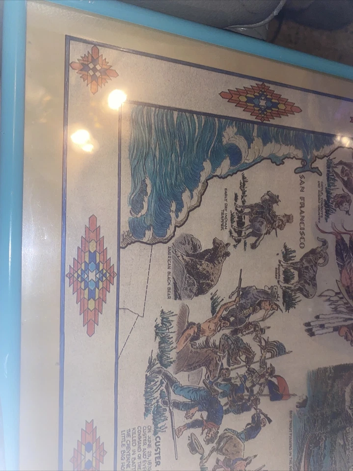 Territory Of The Northern Plains Tribes Framed - Image 3 of 4