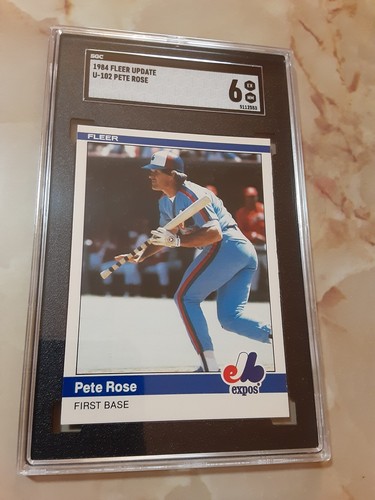 1984 PETE ROSE FLEER UPDATE #U-102 SGC 6