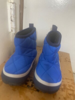 Kamik Blue Quilted Cloth Baby Ankle Boots US Size 6, EU 23, UK Ships  Fast