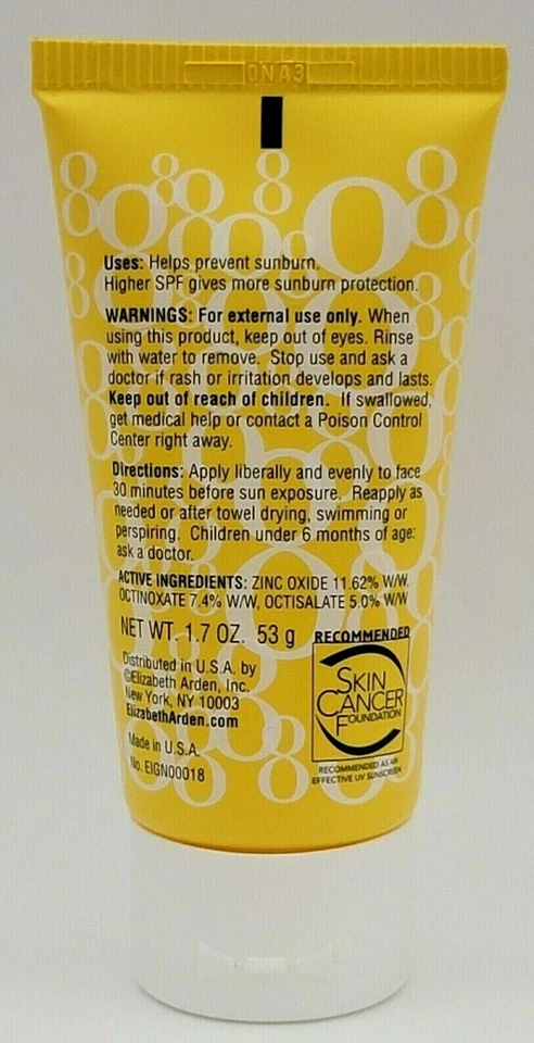 Elizabeth Arden 8 小时防晒霜 1.7 液量盎司 SPF 50 PA+++ u/b — 第 3/3 张图片