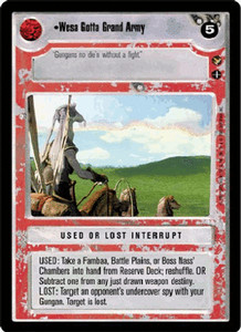Wesa Gotta Grand Army [choose condition] THEED PALACE star wars ccg swccg