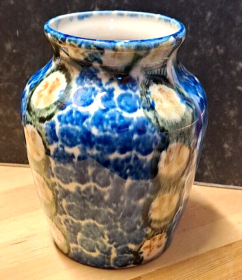 Vase - Keramik - Schwammtechnik - evt. Friedrich Festersen (Stil)