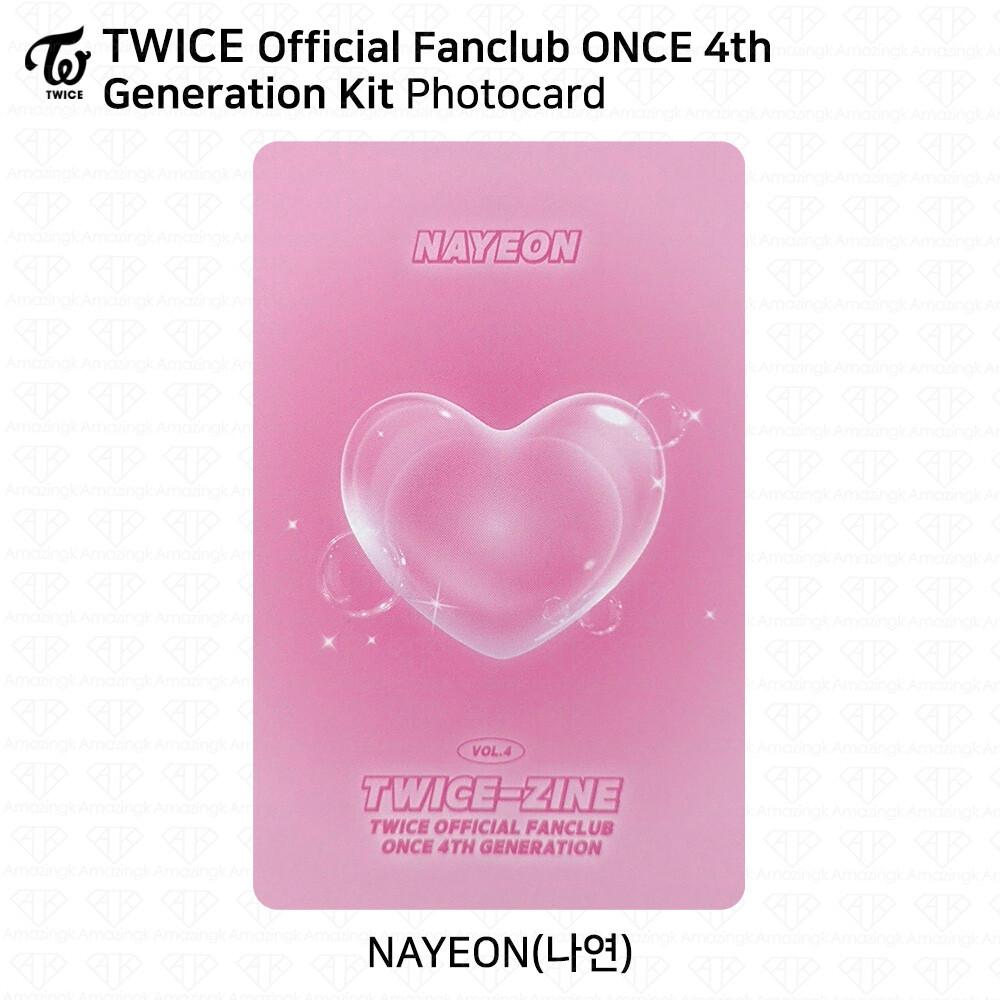 TWICE Official Fan Club ONCE 4th Generation Kit Photocard Photo