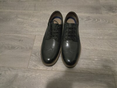 NEW CLARKS BOSTONIAN MELSHIRE WING BLACK LEATHER LACE UP  display picture 1