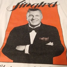 VTG Frank SINATRA Chairman Of The Board Single Stitch Shirt Screen Stars Best