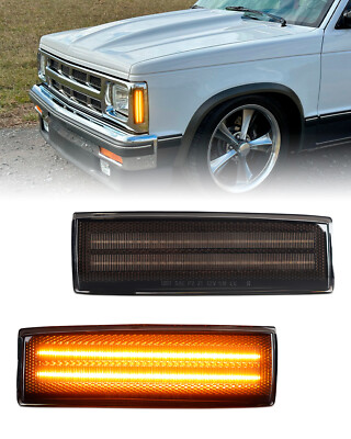 2x Vorne LED Seitenmarkierungsleuchten Für Chevy S10 GMC Jimmy S15 Oldsmobile