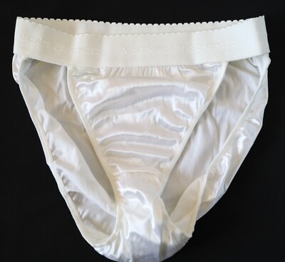 NEW Victoria's Secret VTG Second Skin Satin Rio Waistband Brief Panties MEDIUM