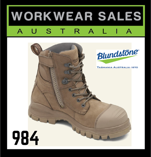 Blundstone 984 Mens Lace up Side ZIP 