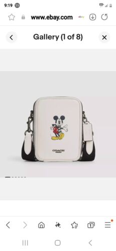 Coach Disney X Coach Stanton Crossbody With Winter Motif Chalk Multi Cm028 - Picture 2 of 11