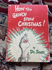 1957 Dr. Seuss How The Grinch Stole Christmas Book Hard Cover RARE