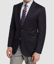 Ermenegildo Zegna Men's Blue Milano Micronsphere Wool Sport Coat Jacket Size 62L