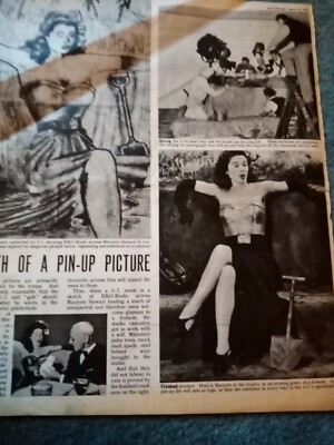 El20 Ephemera 40er Jahre Artikel Marjorie Stewart Ro Schauspielerin 