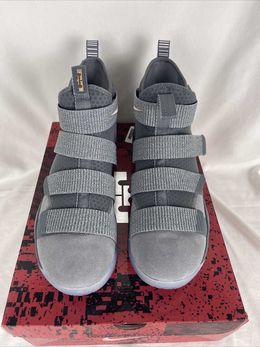 Nike LeBron Soldier XI 11 Cool Grey/Pure Platinum Size 13 897644