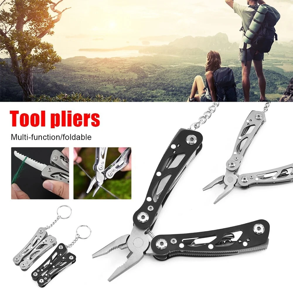 Stainless Steel Survival Multi-Tool with Plier Knife Wire Cutter File